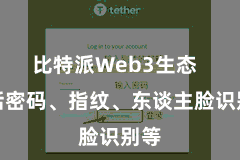 比特派Web3生态  包括密码、指纹、东谈主脸识别等