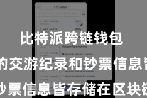 比特派跨链钱包 悉数的交游纪录和钞票信息皆存储在区块链上